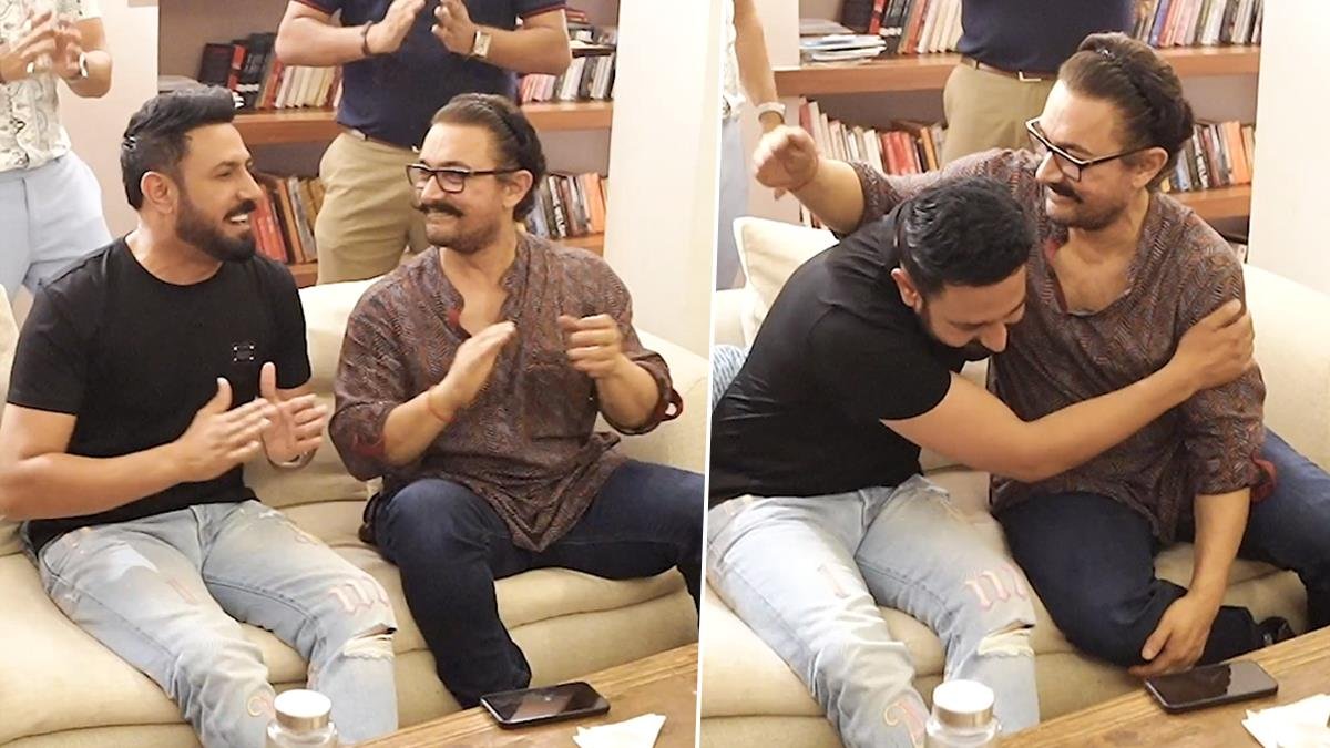 Aamir Khan Swings to the Rhythms of Gippy Grewal’s Angreji Beat